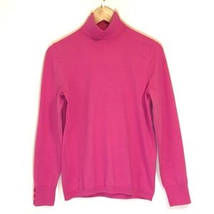 Talbots Pink Turtleneck Sweater Top Medium